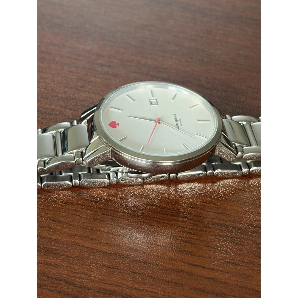 Kate Spade New York Gramercy 0008 Watch Womens Silver Stainless Analog Quartz